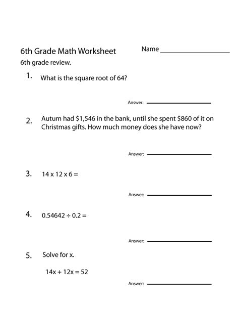 Free, printable ela common core standards worksheets for 6th grade language skills. Free 6th Grade Math Worksheets | Activity Shelter