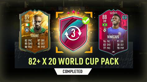 Fifa 23 My Guaranteed 82 X 20 World Cup Swaps Pack Youtube