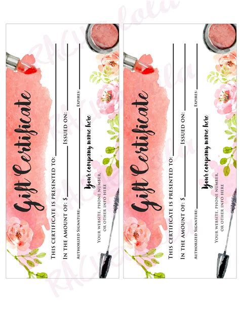 Bring makayla home auction item 30 25 00 mary kay gift card. Printable custom makeup Gift Certificate template Mary kay | Etsy | Mary kay gifts, Printable ...
