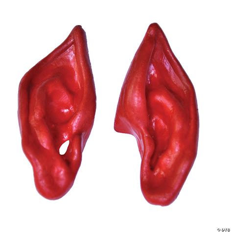 Pointed Latex Ears Devil Red