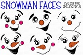 Printable Snowman Faces - Customize and Print