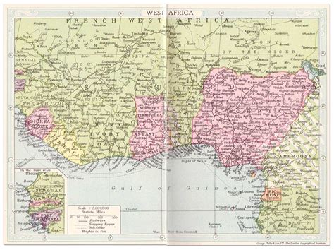 Compromiso Pasado Grapa British West Africa Map Inoxidable Arado Guia