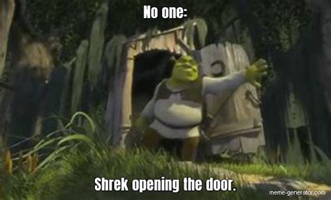 Shrek Opening Door Meme Starting Hurry Yikes Cyber Scared Registration
