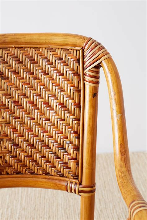 French bistro chairs, sometimes called french café chairs have become a big hit in the design world. Woven French Bistro Style Rattan Dining Chairs at 1stdibs