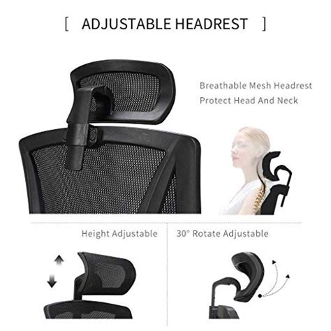 Hbada Reclining Office Desk Chair Adjustable High Back Ergonomic Mesh