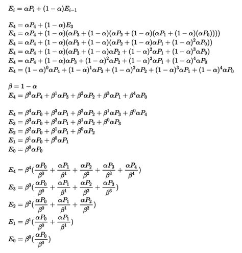 Numpy Version Of Exponential Weighted Moving Average Equivalent To