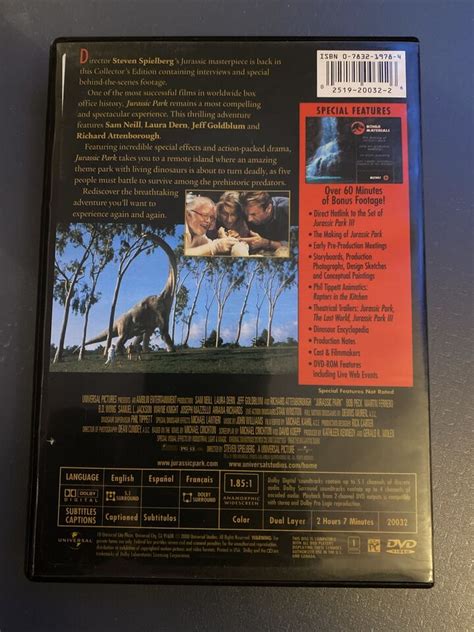 Jurassic Park Collectors Edition Complete Dvd 25192003226 Ebay