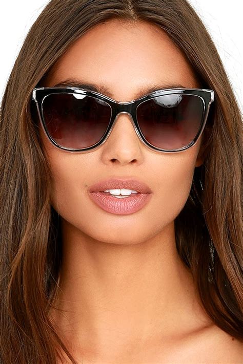Cool Black Sunglasses Clear Sunglasses 1600 Lulus