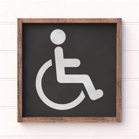 Buy Handicap Symbol Stencil Reusable Stencils For Painting Mylar
