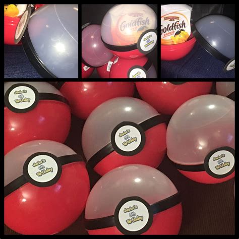Pokeball Favors Pokemon Party Pikachu Birthday Favors Sold By Etsy