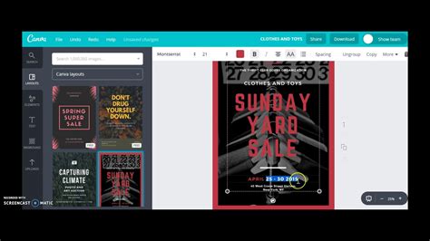 Canva Poster Tutorial Youtube