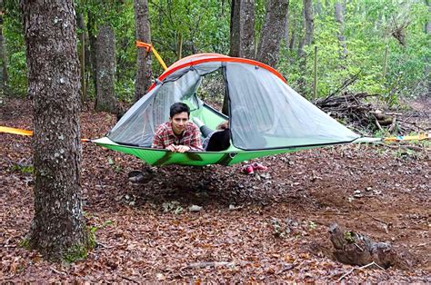 Camping cordillerano ofrece la posibilidad de pernoctar en los árboles