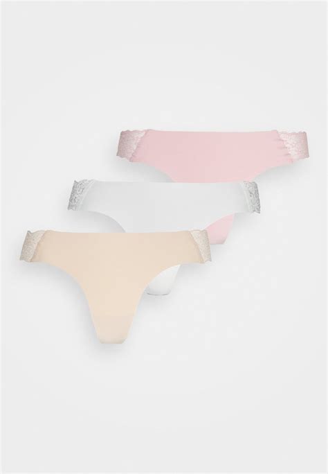 Cotton On Body Party Pants Seamless 3 Pack Thong Frappe Cream