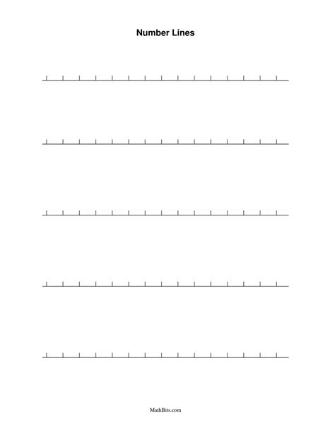 Blank Number Line Blank Number Lines Elenaxybranch43a