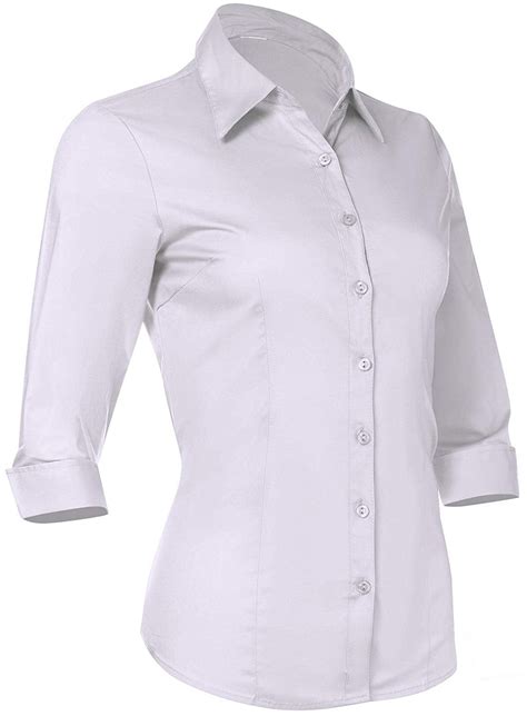 pier-17-pier-17-button-down-shirts-for-women-3-4-sleeve-fitted-dress