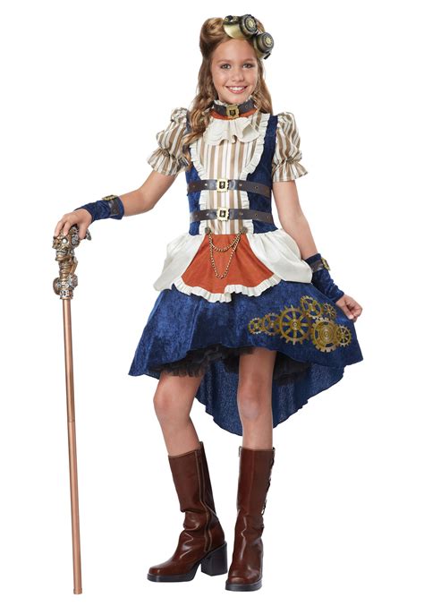Cl42 Steampunk Girl Adult Victorian Fancy Dress Up Halloween Party