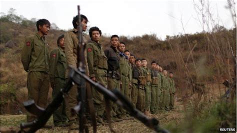 Myanmar Army And Rebels Sign Draft Ceasefire Agreement Bbc News