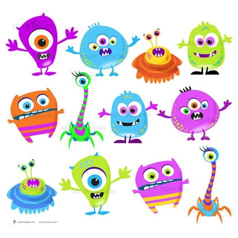 Silly Monster Clip Art Cliparts