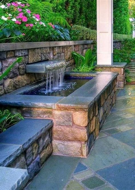 Stylish Outdoor Water Walls Ideas For Backyard40 Small Courtyard