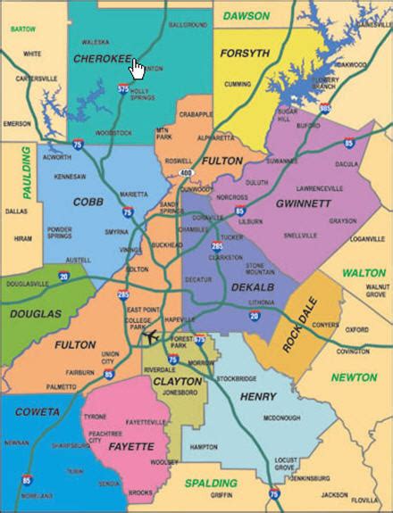 Decatur Dekalb Metro Atlanta Counties