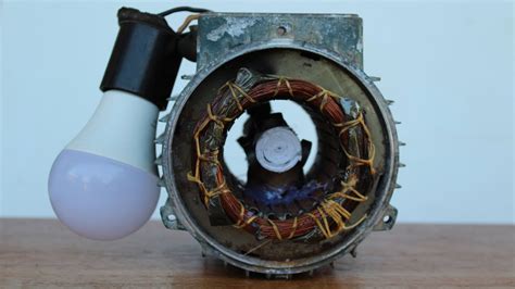 How To Make A Dynamo Generator Light Bulbs Using Dc Motor Youtube