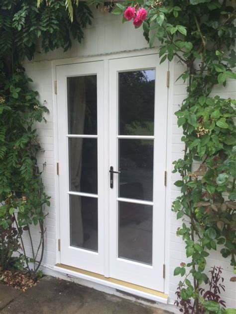 Apsley Style French Doors In Farrow And Ball Colour New White