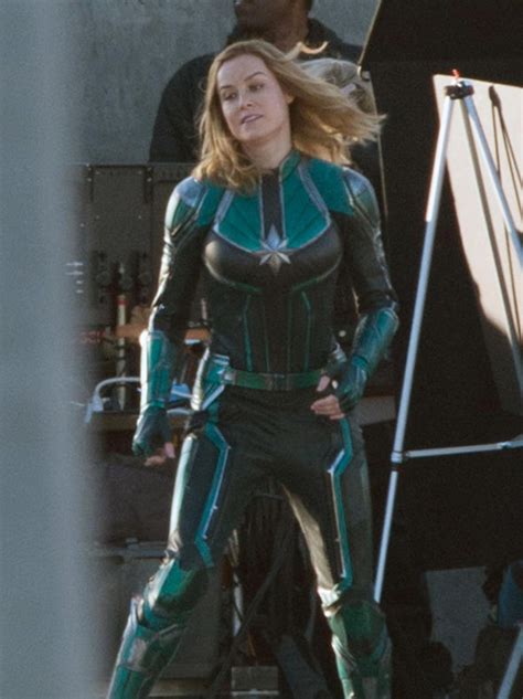 Captain Marvel Brie Larson In Pictures In Costume Amid Avenger
