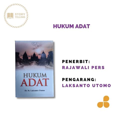 Jual Buku Hukum Adat By Dr St Laksanto Utomo Shopee Indonesia