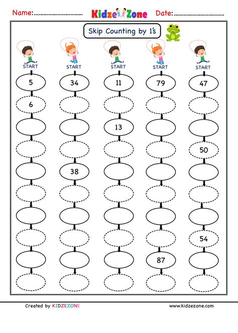 Counting On Worksheet First Grade