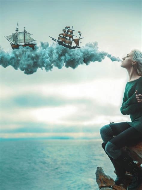 Sailing Ships Sea Smoke 4k Wallpaper 4k