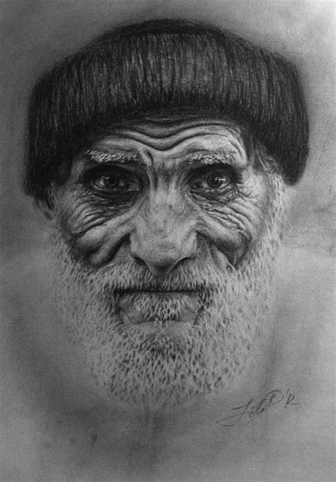 Pencil Portrait Of Older Man Art In 2019 Pencil Drawings Pencil