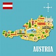 Austria Map of Major Sights and Attractions - OrangeSmile.com