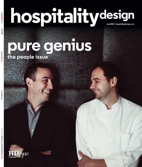 Hospitality Design Magazine, July 2018