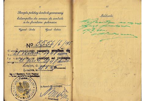 War Time Used Polish Passport Our Passports