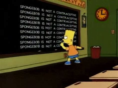 Bart Simpson Chalkboard Meme