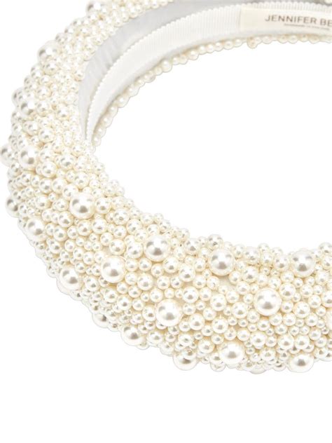 Jennifer Behr Marjeta Pearl Embellished Headband Farfetch