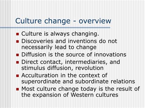 Ppt Culture Change Overview Powerpoint Presentation Free Download