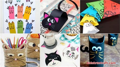 Diy Cat Crafts For Kids Kids Art And Craft