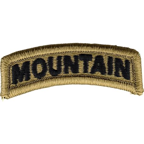 Army Mountain Tab Hook And Loop Ocp Unit Tabs Shop The Exchange