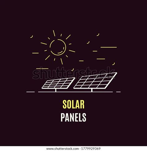 Solar Panels Sun Logo Icon Design Stock Vector Royalty Free