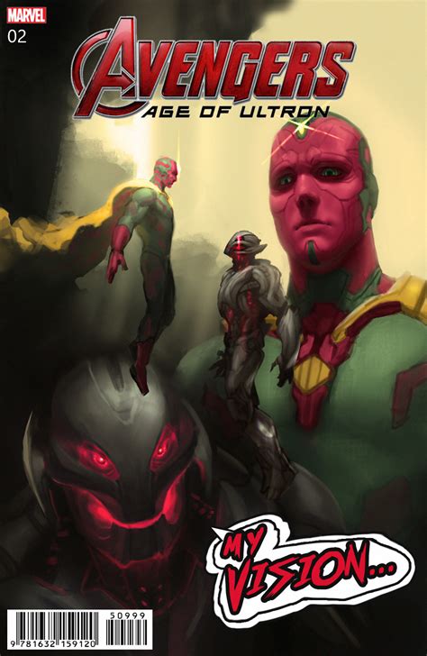 Vision Vs Ultron Comicbook Cover Style By Enzo Fernandez R