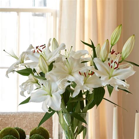 Fragrant White Lily Bouquet White Flower Farm