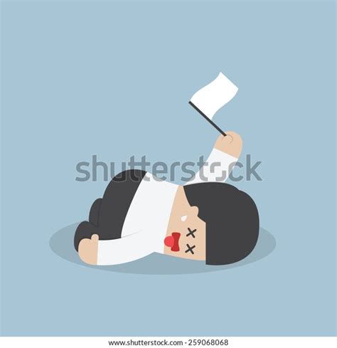 Exhausted Businessman Lying Down On Floor Stock Vector Royalty Free
