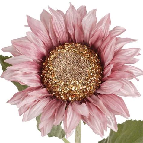 Pink Glitter Sunflower Stem By Ashland Michaels Pink Sunflowers