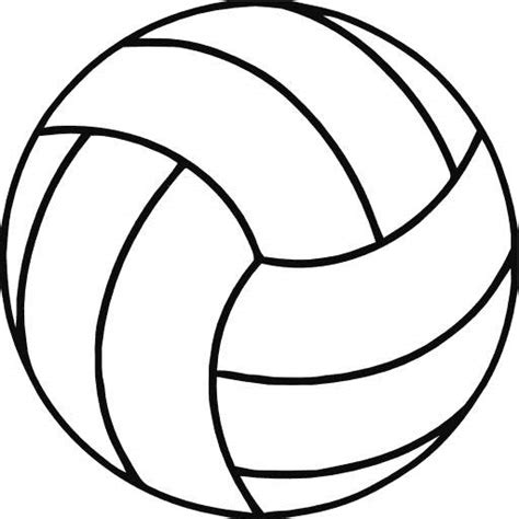 Volleyball Outline Clipart Best