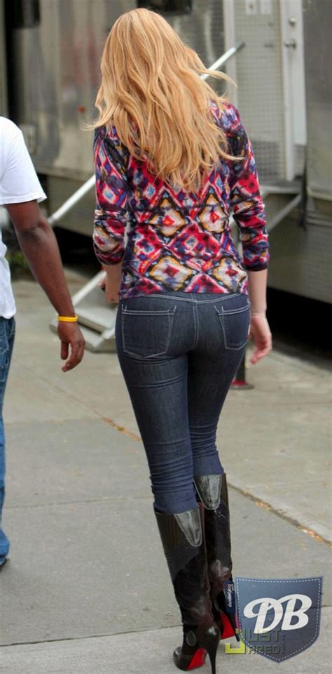 Celebs In Denim Blake Lively In Rich And Skinny Sleek Jeans