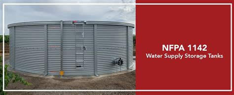 California Nfpa 1142 Water Fire Protection Water Tanks