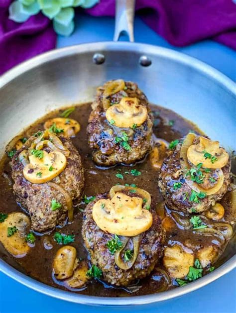 Air fryer salisbury steak burgers. Quick and Easy Healthy Keto Low-Carb, Instant Pot, and Air Fryer Recipes | Salisbury steak, Diet ...