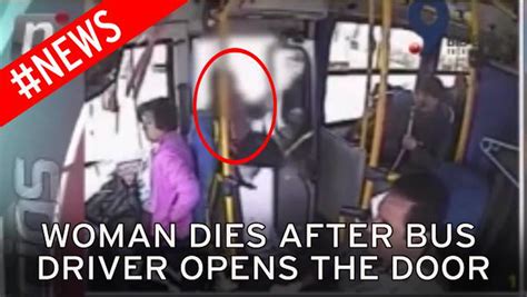 Police Probe Cctv Which Shows Woman Falling To Her Death Off Bus After Row With Driver World