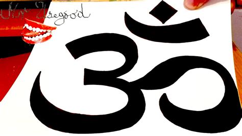 How To Draw Om Symbollogo Step By Step Easy On Paper With Pencil And